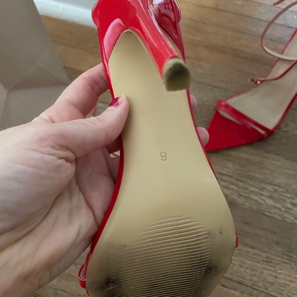 Pretty Little Thing Red Heels - Picture 3 of 3